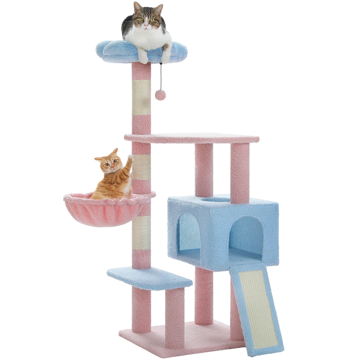 Flower Cat Tree Multi-Level Tower – Stylish Indoor Condo