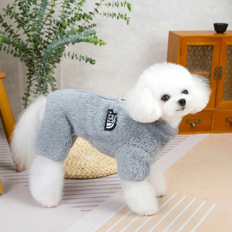 CozyPaws Winter Overalls – Warm Fleece Jumpsuit for Pets