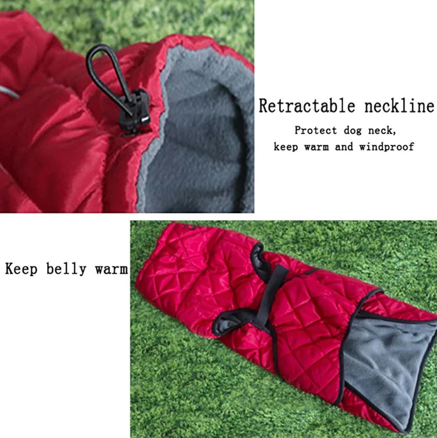 Dog Outdoor Jacket Waterproof Reflective Pet Coat for Large Dogs