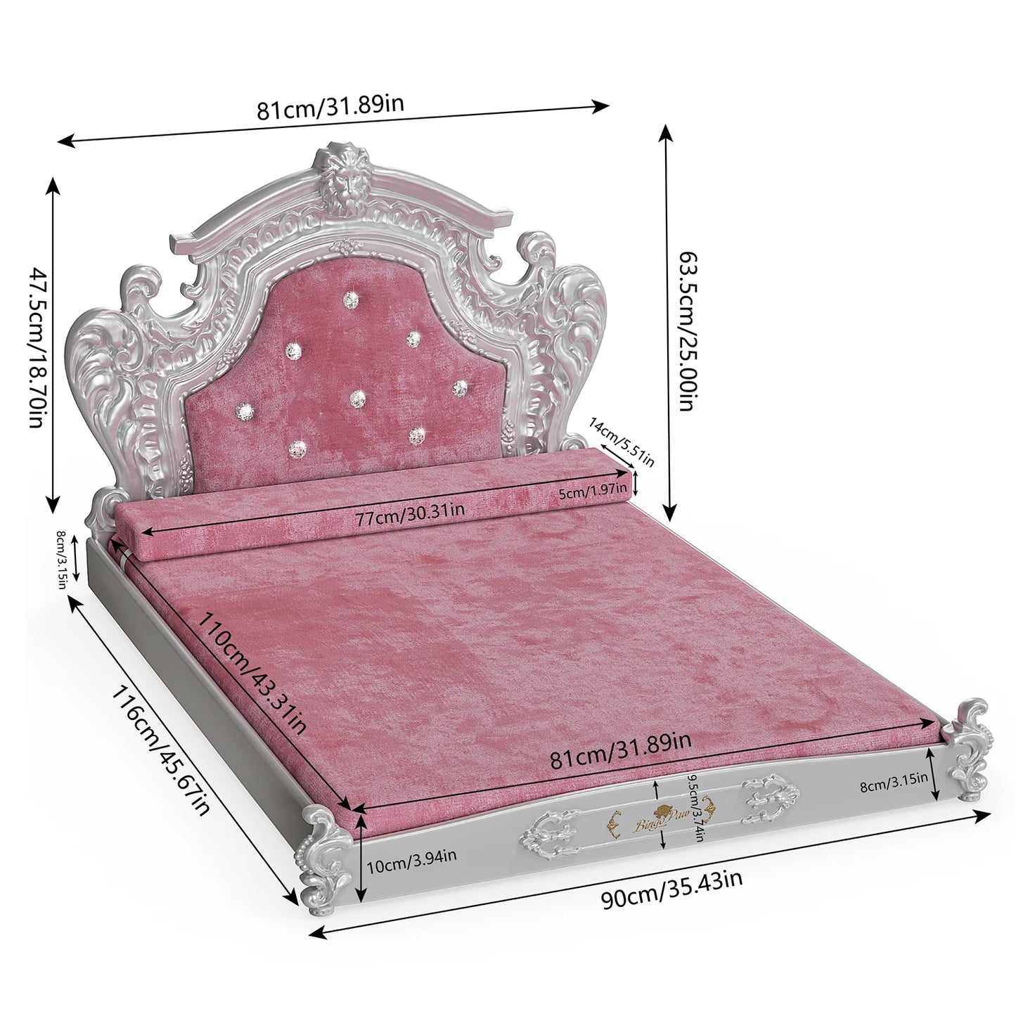 Luxury Pet Bed XXLarge – Washable Velvet Comfort