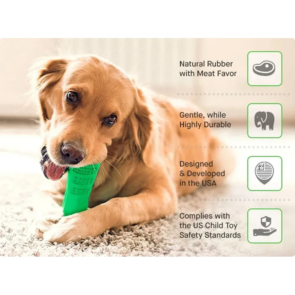 Chewable Rubber Toothbrush Stick for Large Dogs Oral Care