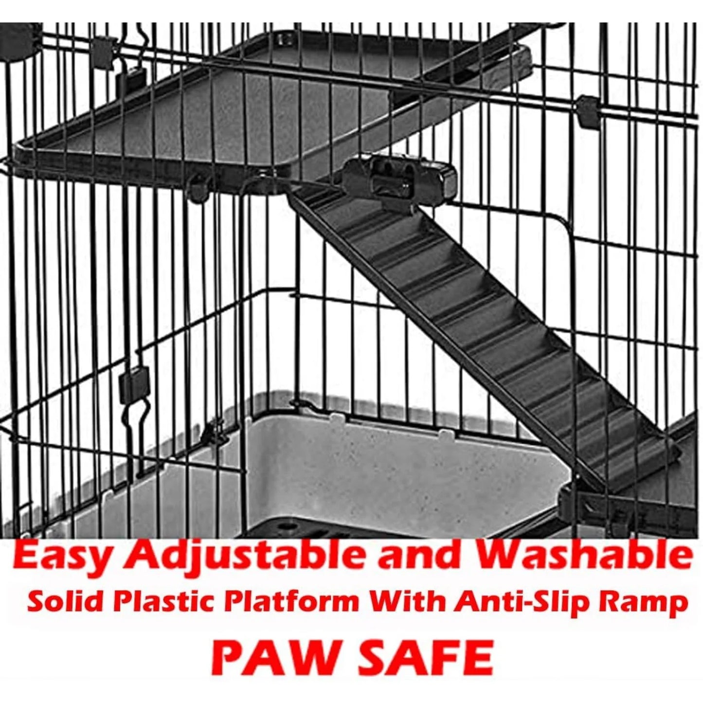 Large 5-Level In/Outdoor Small Pet Cage Easy Clean Tray