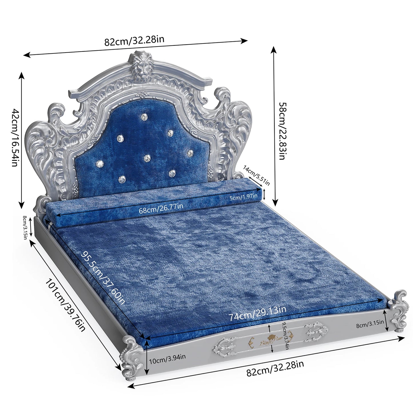 Luxury Pet Bed XXLarge – Washable Velvet Comfort