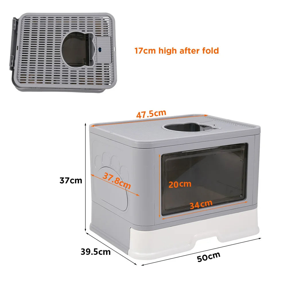 PetComfort Hooded Litter Box – Enclosed Design for Privacy
