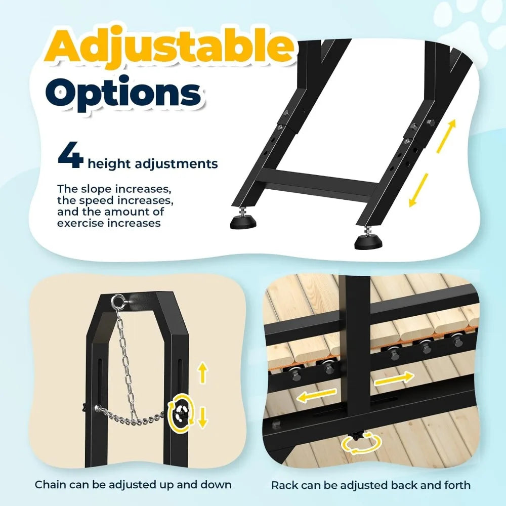 Adjustable Dog Treadmill for Medium and Large Breeds
