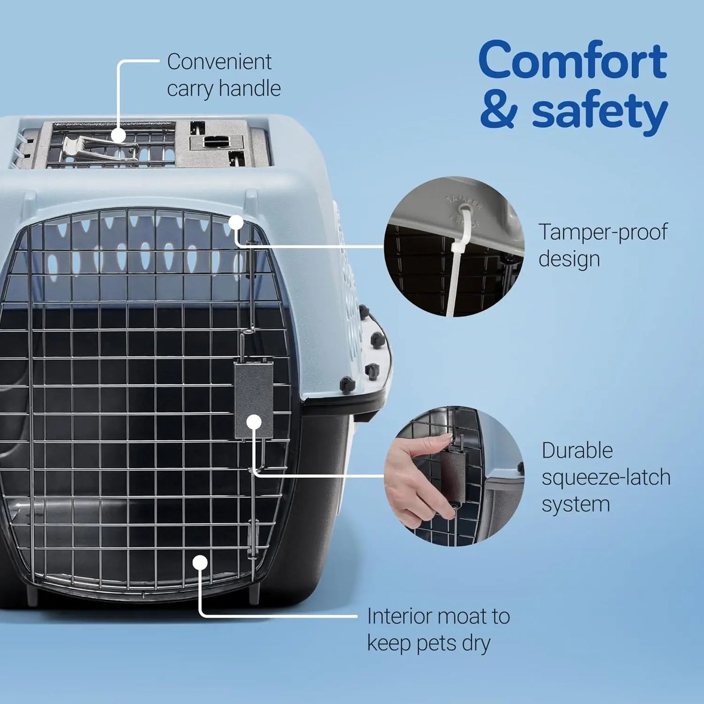 PawMate 24 Inch Dog Crate – Comfortable Two-Door Design