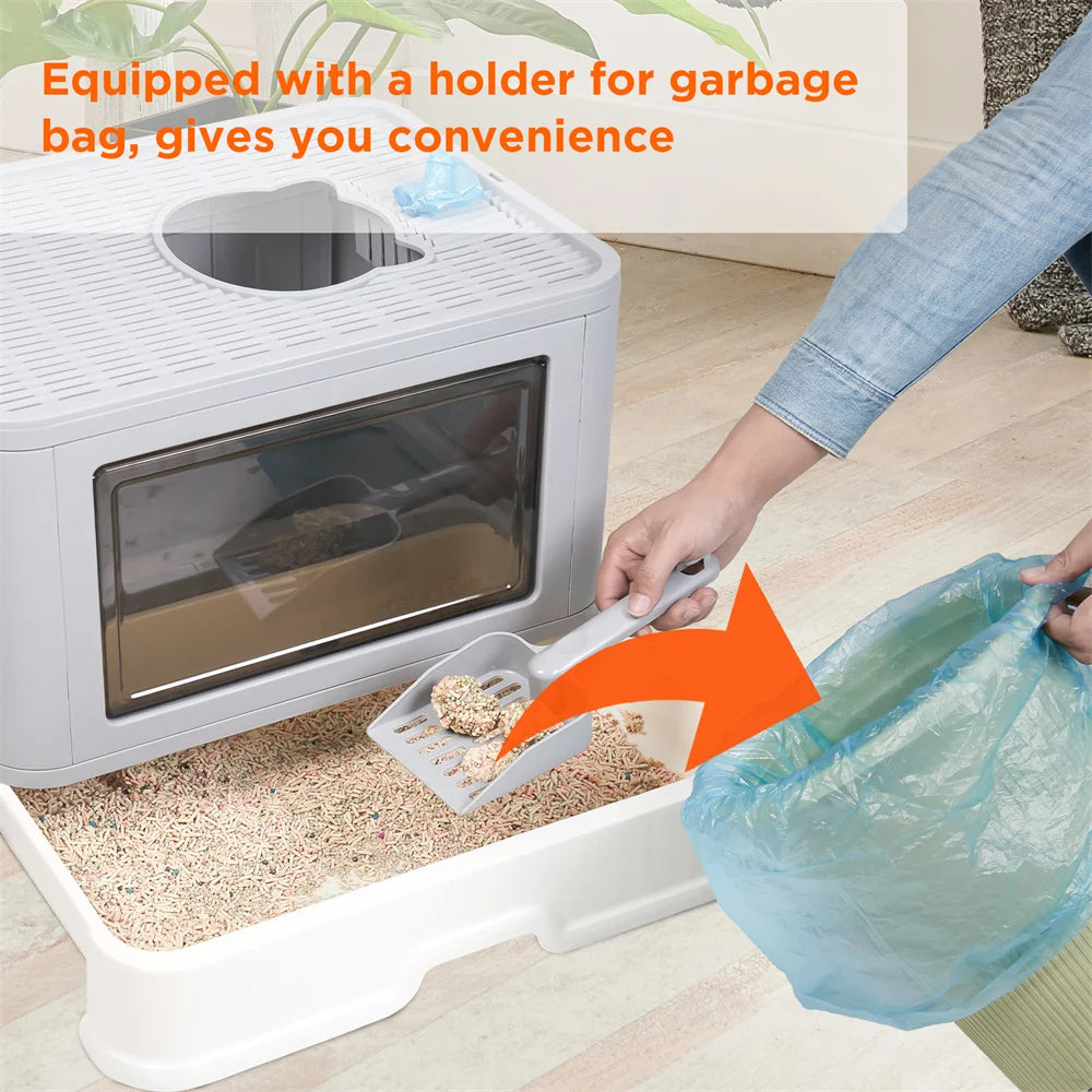 PetComfort Hooded Litter Box – Enclosed Design for Privacy