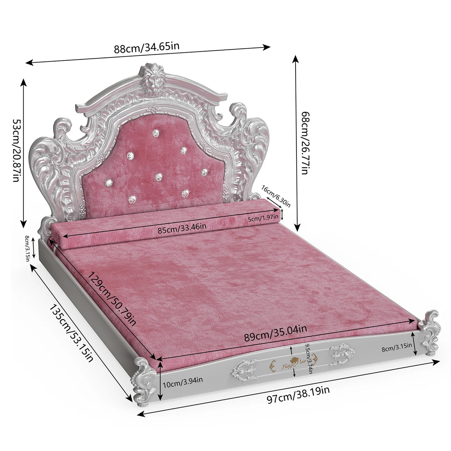 Luxury Pet Bed XXLarge – Washable Velvet Comfort