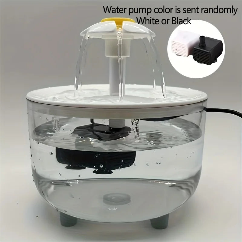 USB Electric Mute 1L Pet Water Fountain Automatic Cat Bowl