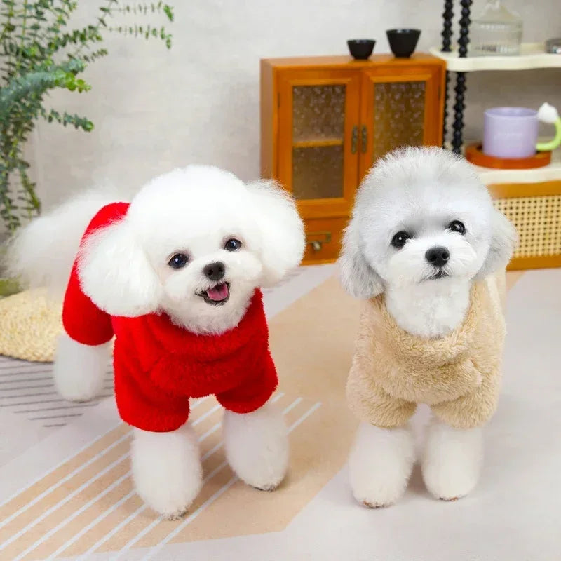 CozyPaws Winter Overalls – Warm Fleece Jumpsuit for Pets