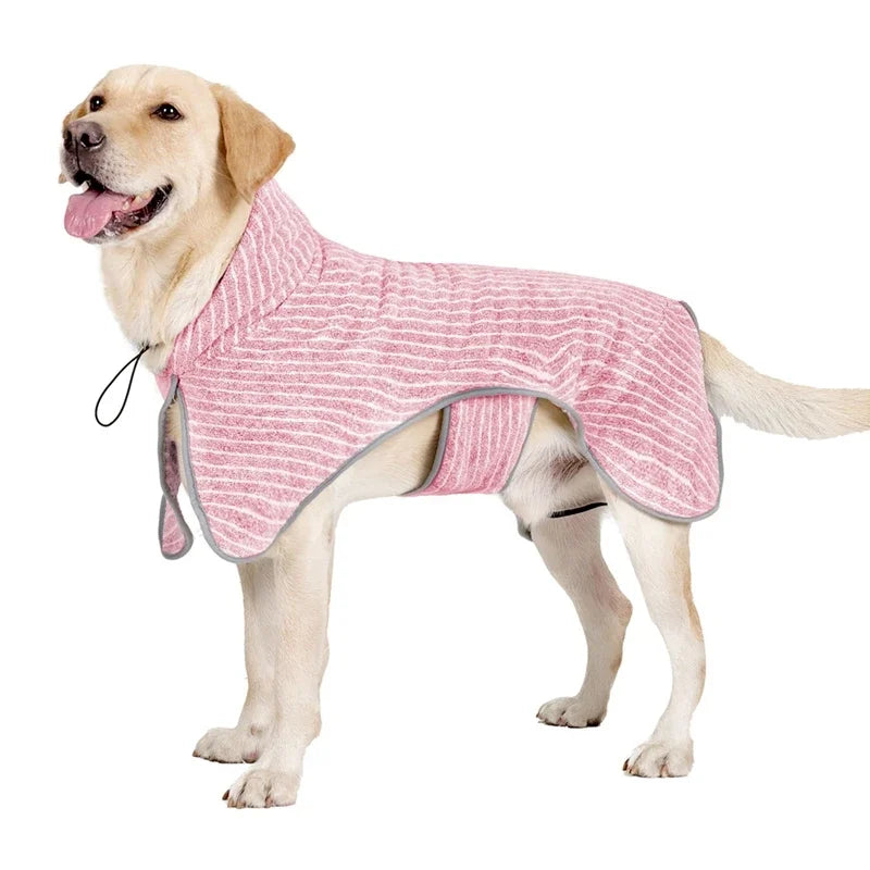Pet Bathrobe Coat Fast Absorbent Towel for Dogs and Cats