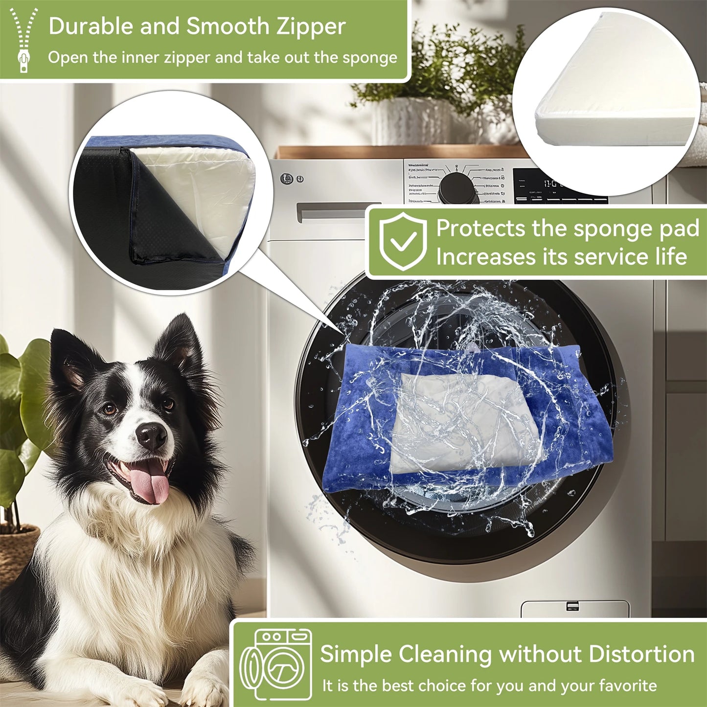 Luxury Pet Bed XXLarge – Washable Velvet Comfort