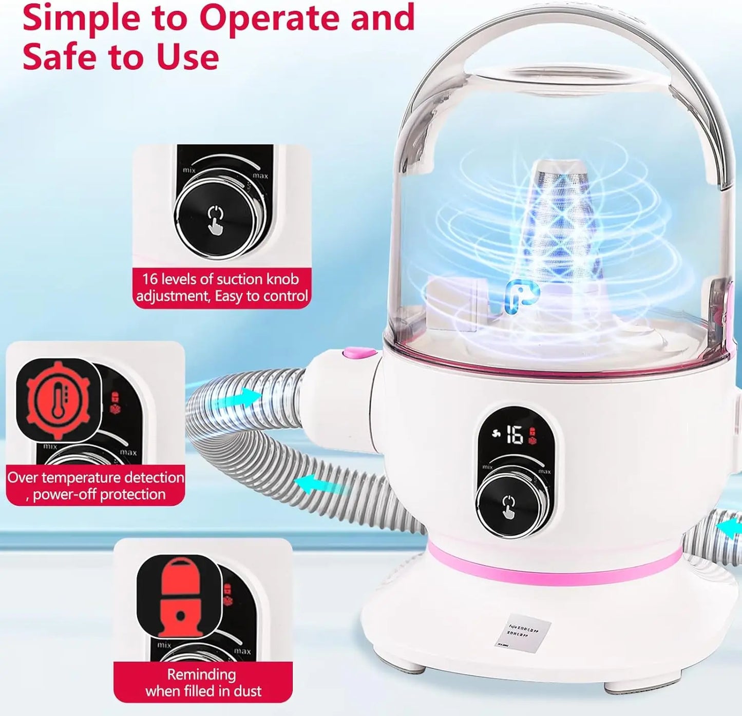 FurryCare Pet Grooming Vacuum – 3 in 1 Convenience