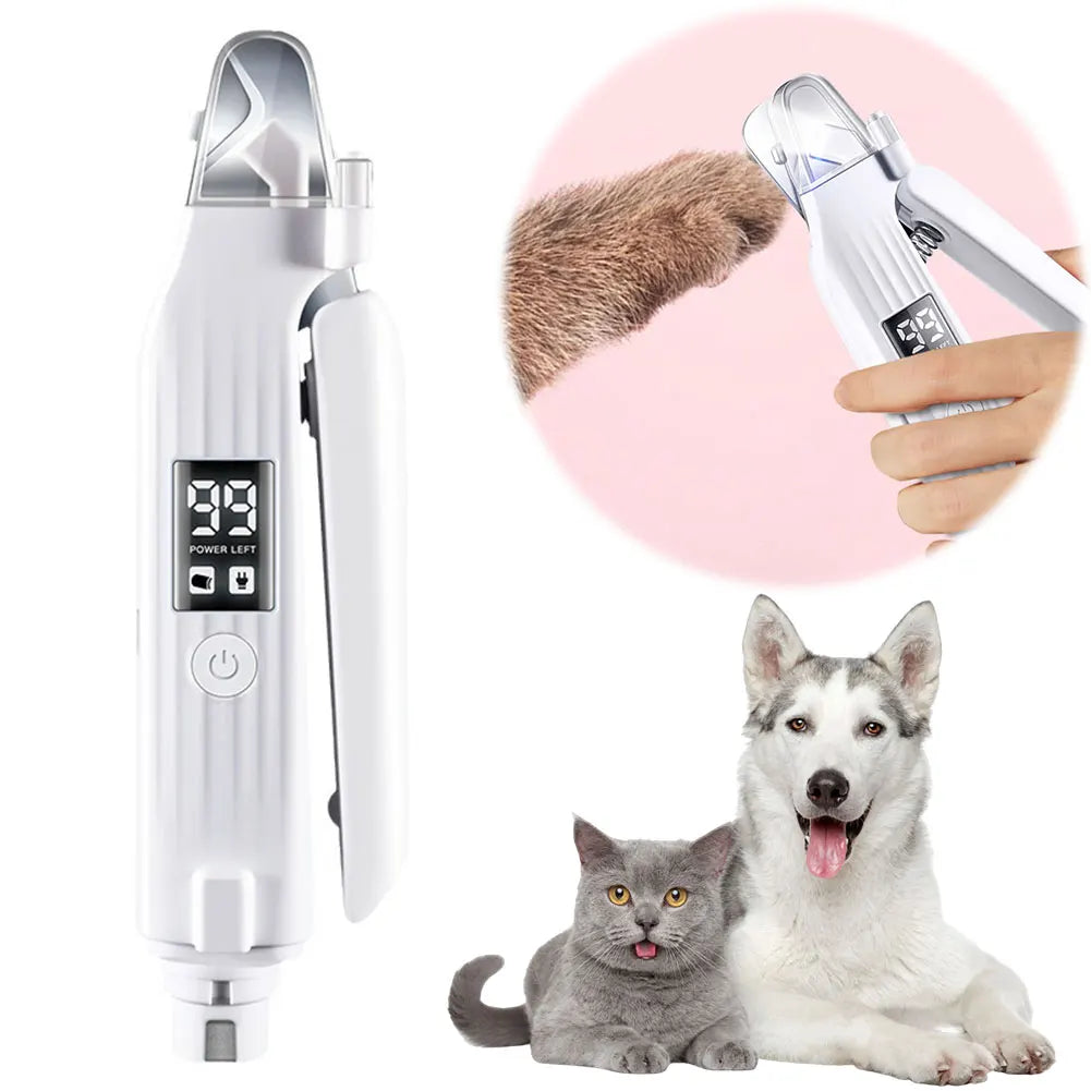 PetGroom 2 in 1 Electric Nail Trimmer – Quiet and Low Vibration
