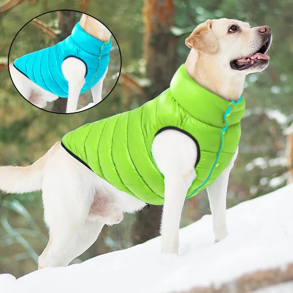 Warm Winter Dog Clothes Vest Reversible Jacket Coat 3 Layer Thick Waterproof Outfit for Small Large Dogs Ropa