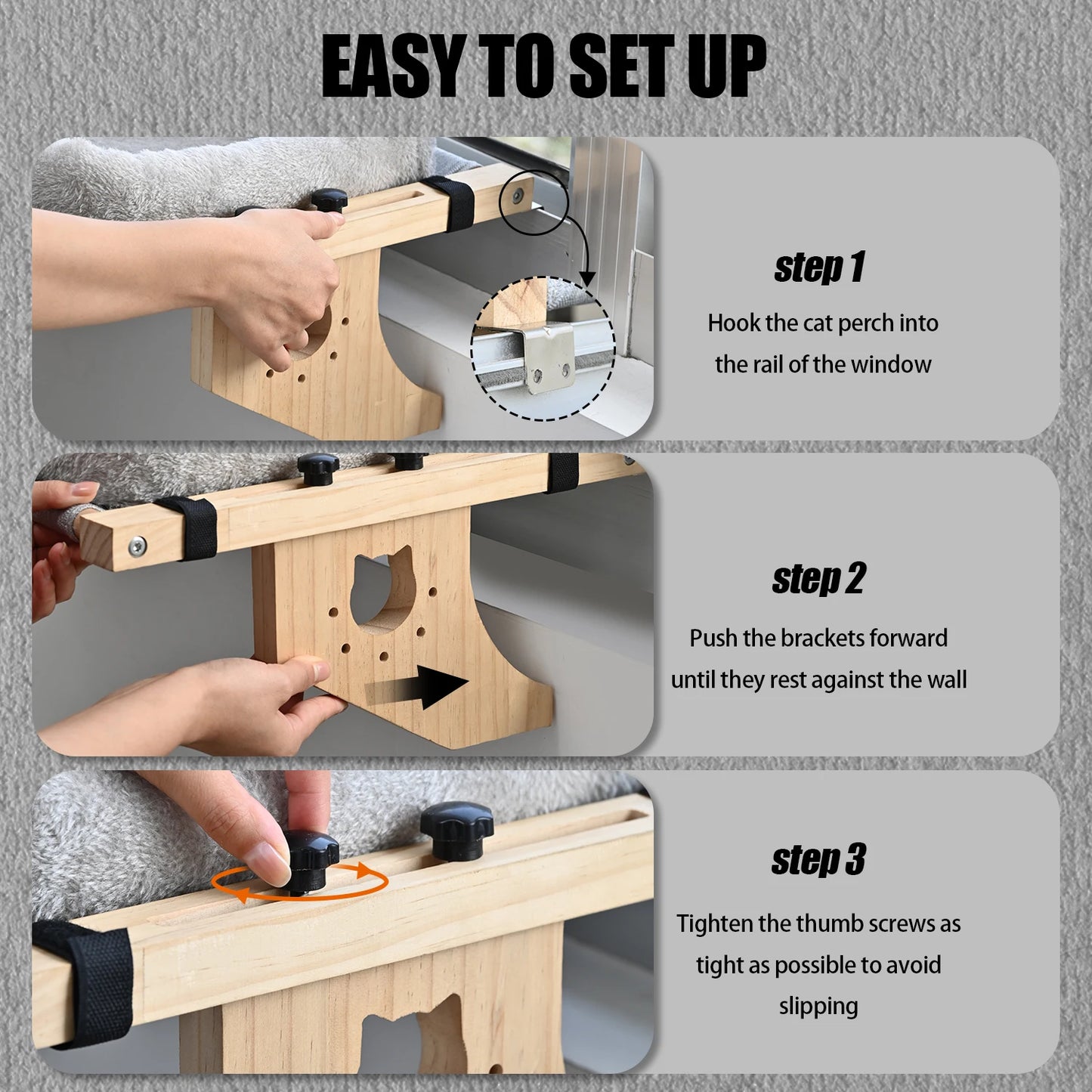 Cat Mattress Window Hammock Double-Sided Bed All Seasons High-Quality Hardwood Framework Suitable for All Cats Window Sill Floor Bedside