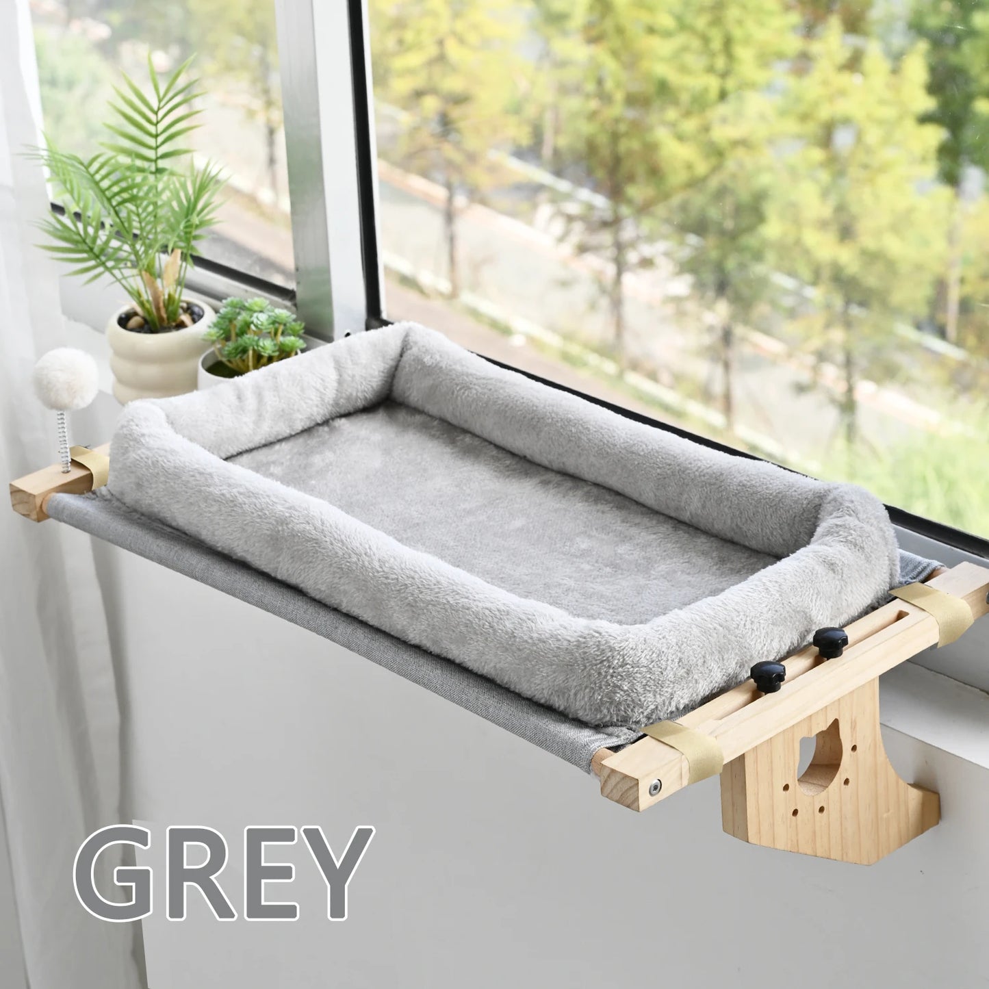 Cat Mattress Window Hammock Double-Sided Bed All Seasons High-Quality Hardwood Framework Suitable for All Cats Window Sill Floor Bedside