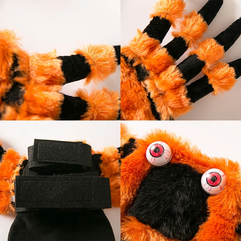Halloween Cute Pet Clothes Red Eyed Spider Costume for Pets