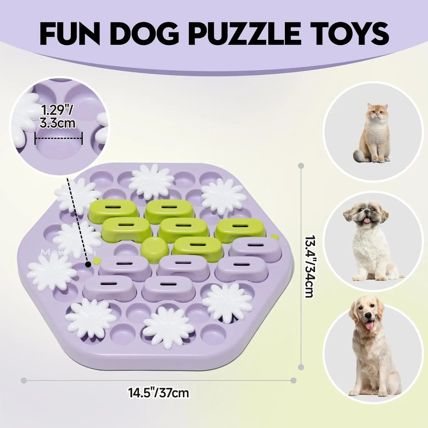 MewooFun Interactive Dog Puzzle Toy for IQ Training and Fun