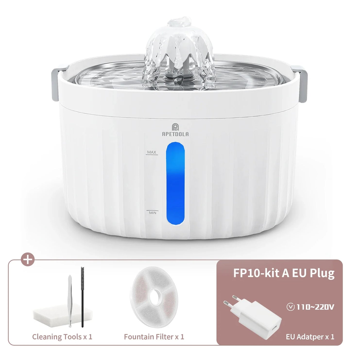 APETDOLA Cat Water Fountain Automatic Pet Dispenser FP10