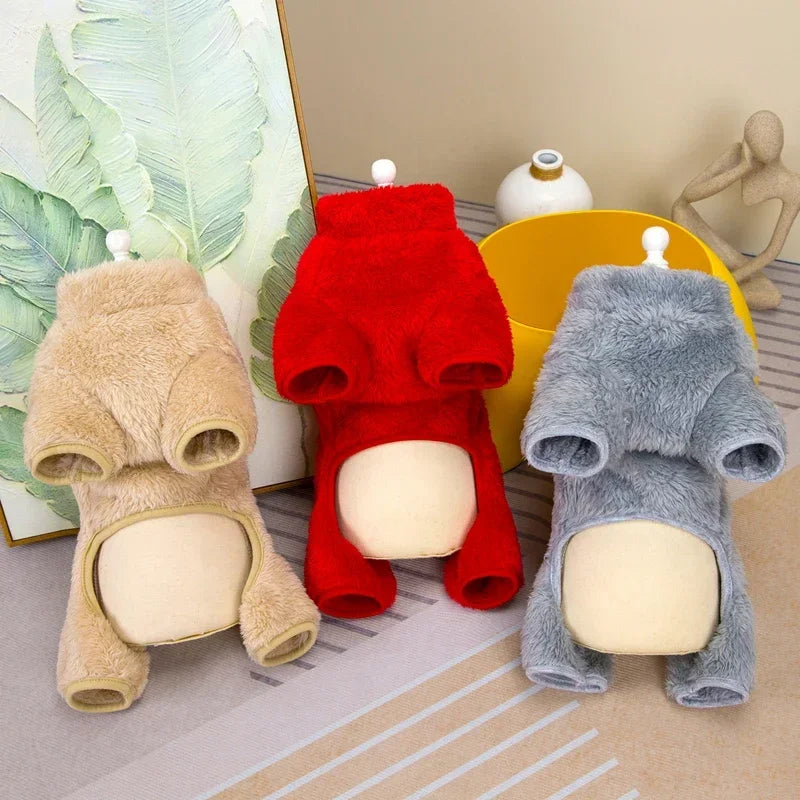 CozyPaws Winter Overalls – Warm Fleece Jumpsuit for Pets