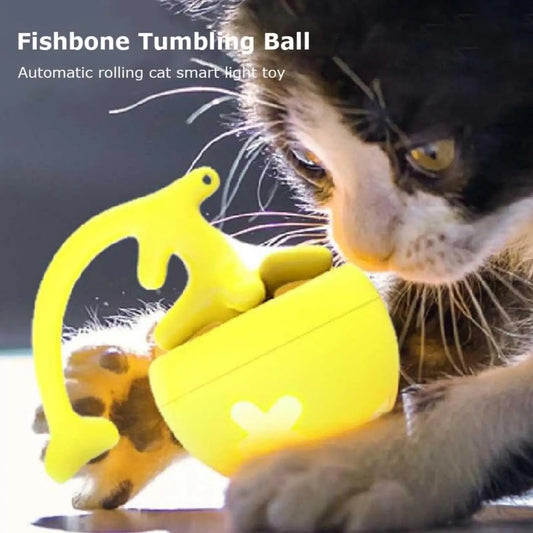 Cat Toy Spinning Ball for Interactive Play and Boredom Relief