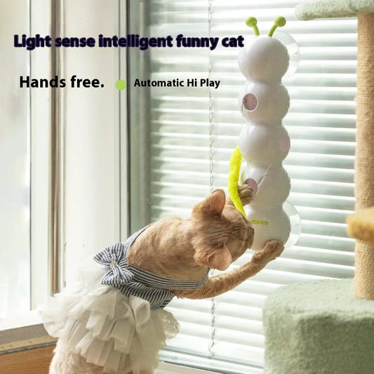 Intelligent Interactive Cat Toy with Mobile Activation Tail