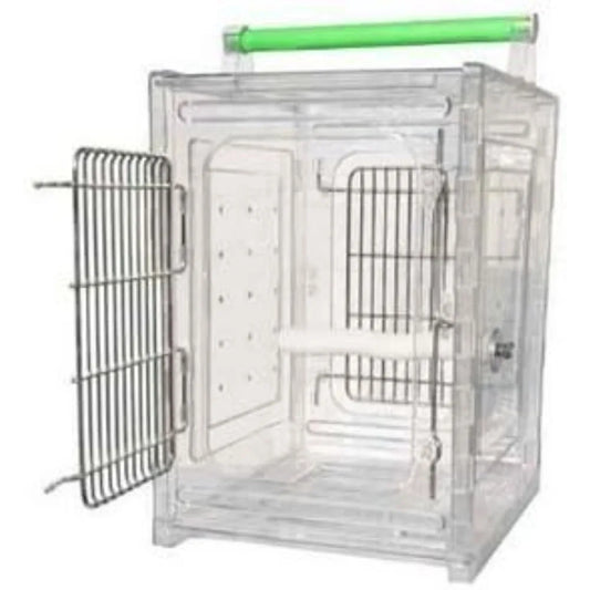 Acrylic Parrot Travel Carrier Lockable Durable Transport