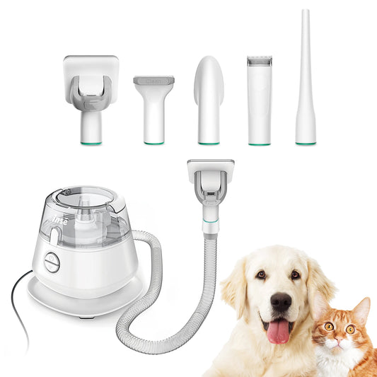 Pet Grooming Kit & Vacuum Suction 99% Pet Hair Clippers