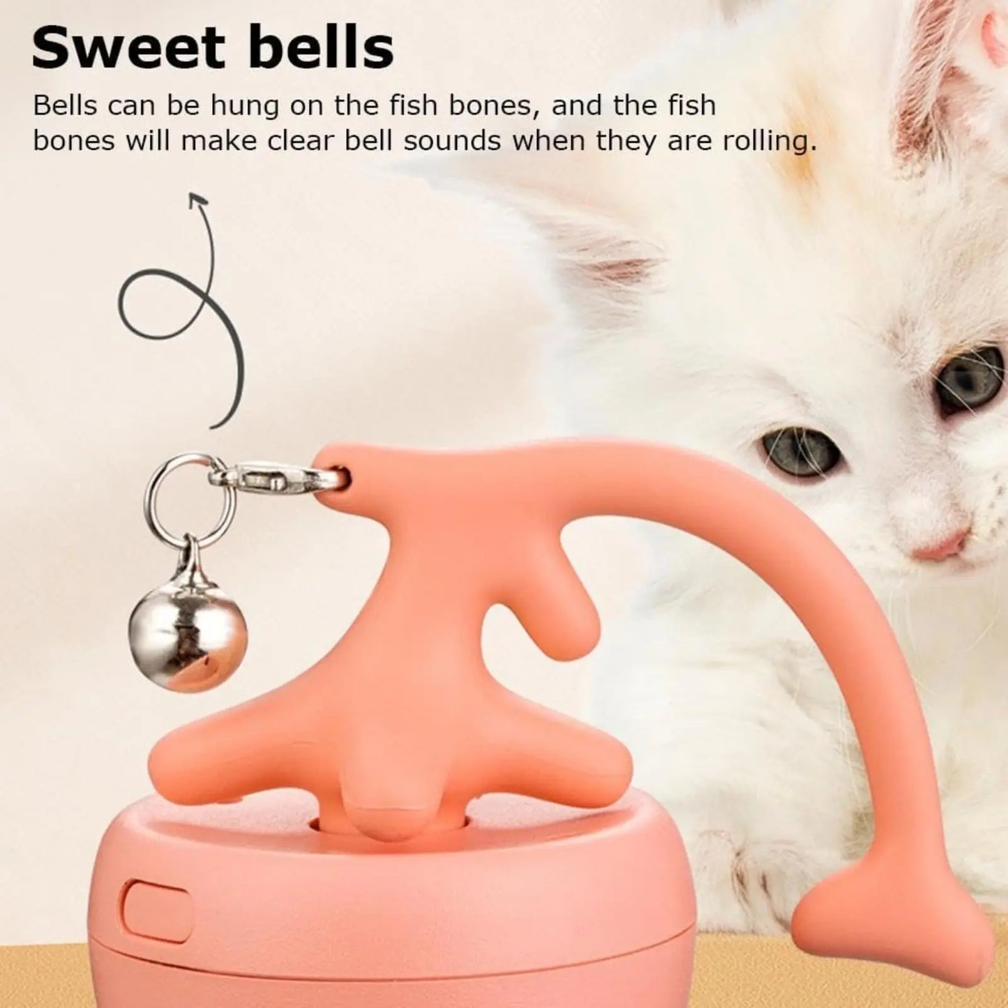 Cat Toy Spinning Ball for Interactive Play and Boredom Relief