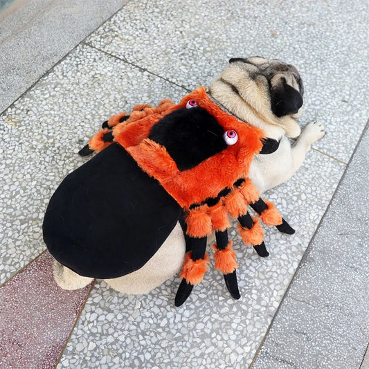 Halloween Cute Pet Clothes Red Eyed Spider Costume for Pets
