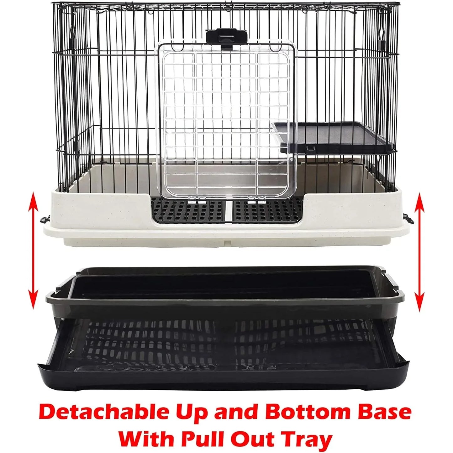 Large 5-Level In/Outdoor Small Pet Cage Easy Clean Tray