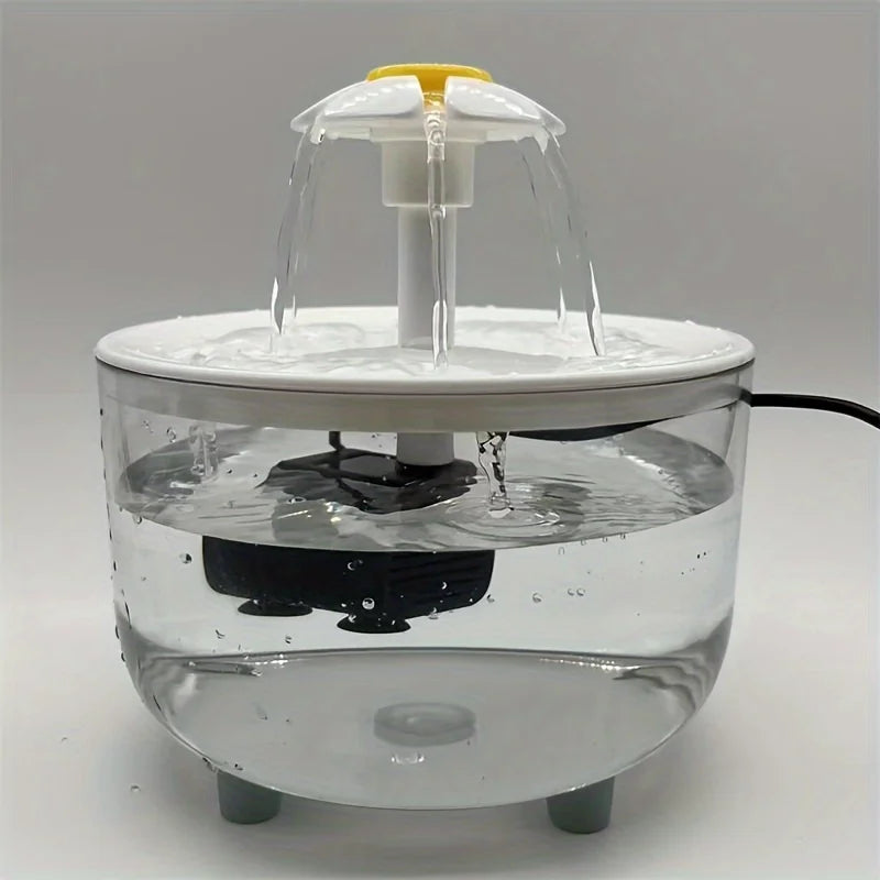 USB Electric Mute 1L Pet Water Fountain Automatic Cat Bowl