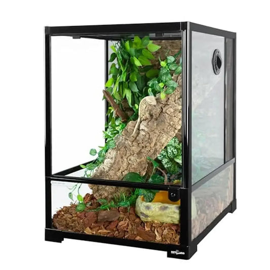 Glass Reptile Terrarium 30 Gallon Rainforest Habitat Tank