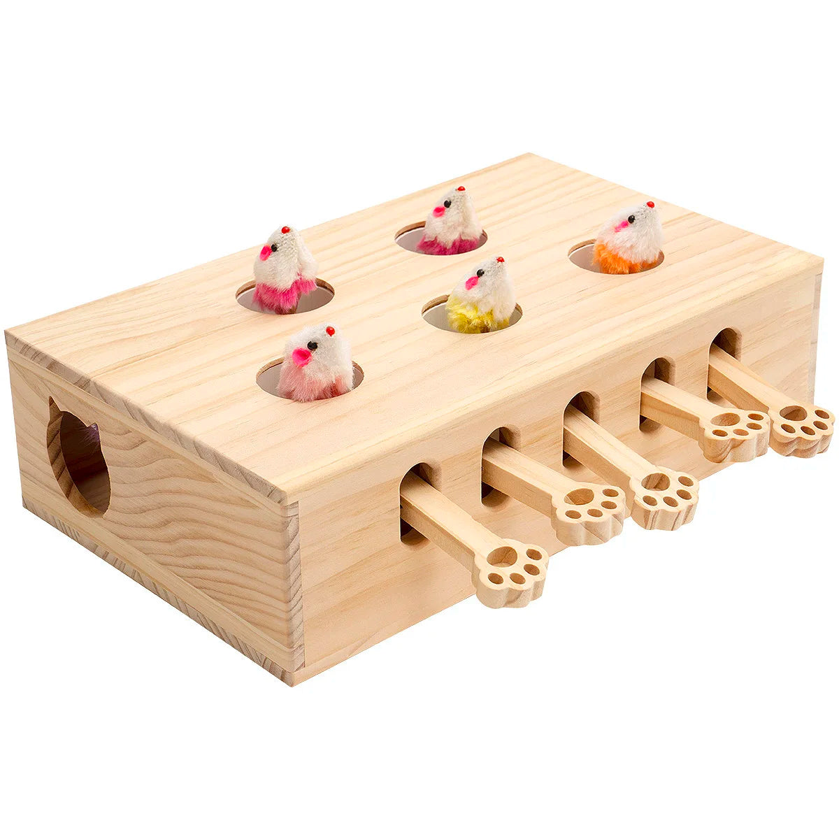 Interactive Whack-a-Mole Cat Toy for Indoor Play