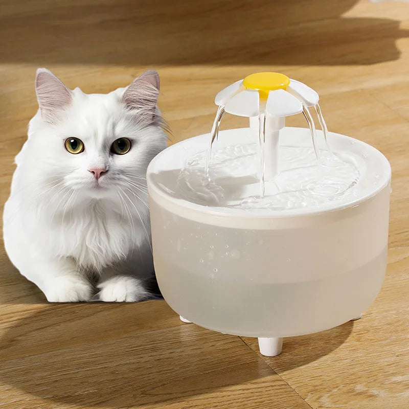 USB Electric Mute 1L Pet Water Fountain Automatic Cat Bowl