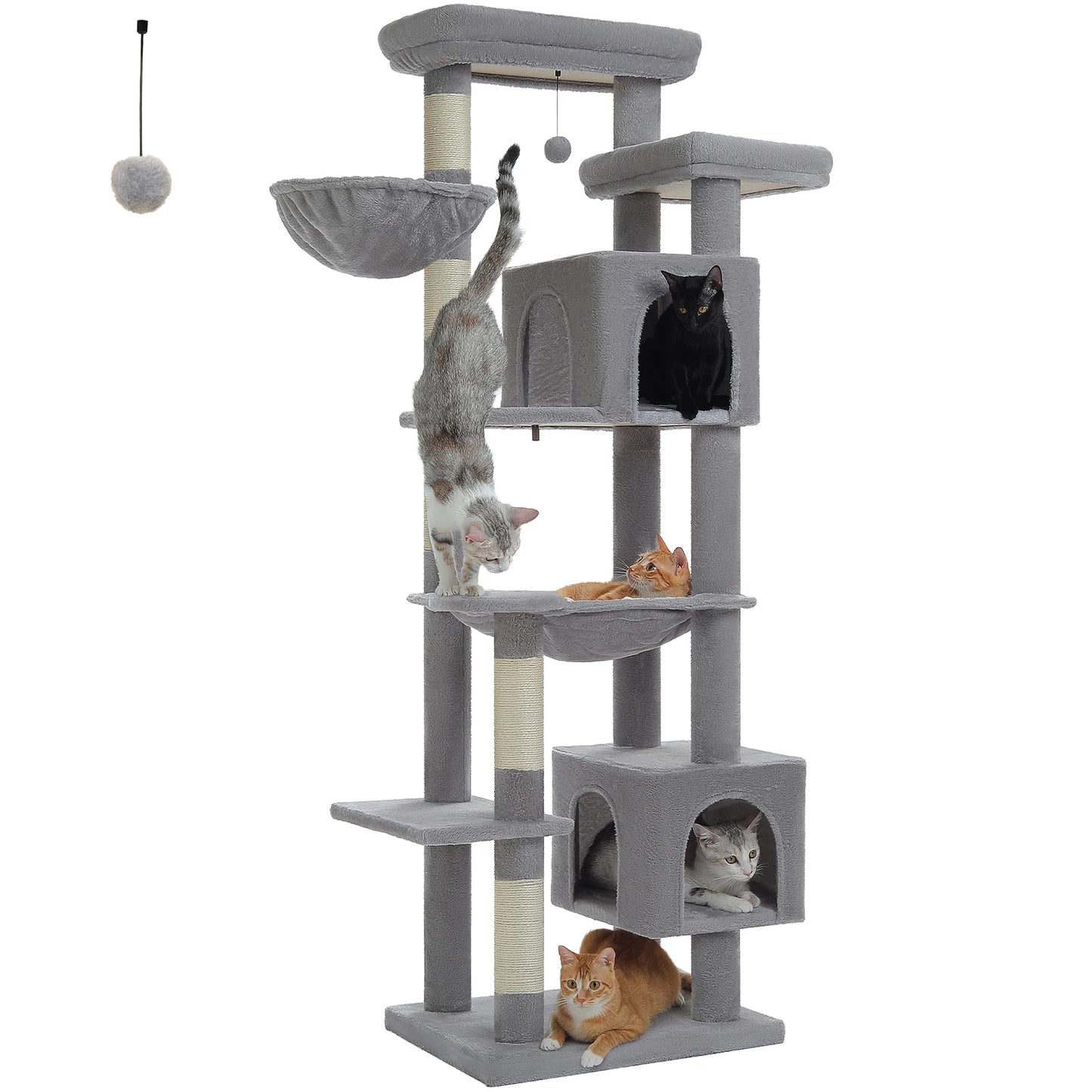 CatLuxe Large Cat Tower – Spacious Multi-Level Design