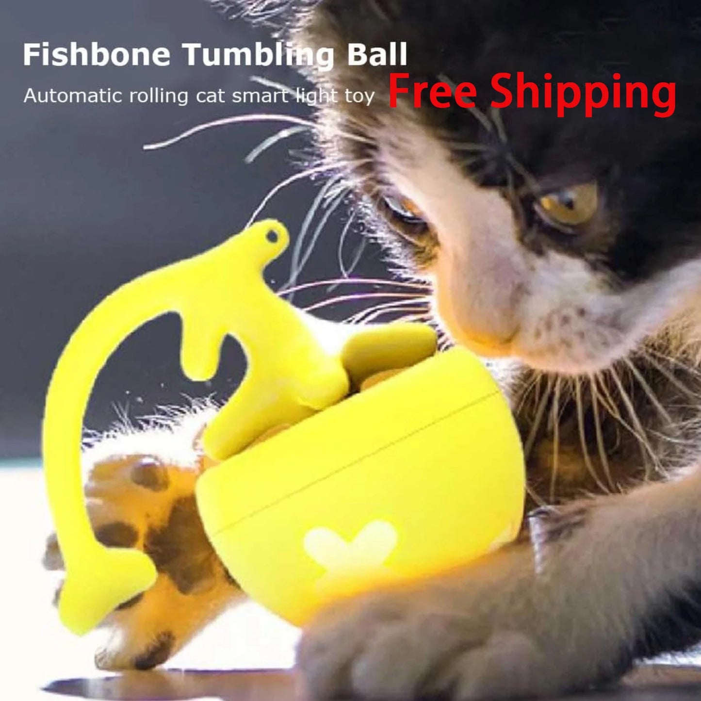 Cat Toy Spinning Ball for Interactive Play and Boredom Relief