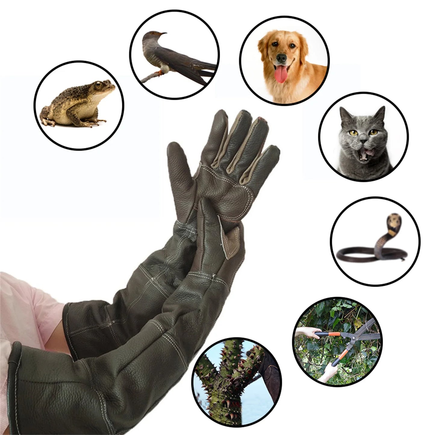 PetSafe Handling Gloves – Anti Bite Protective Leather Design