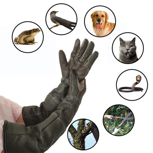 Pet Handling Gloves, Strengthened Leather, Anti Bite Protective Gloves