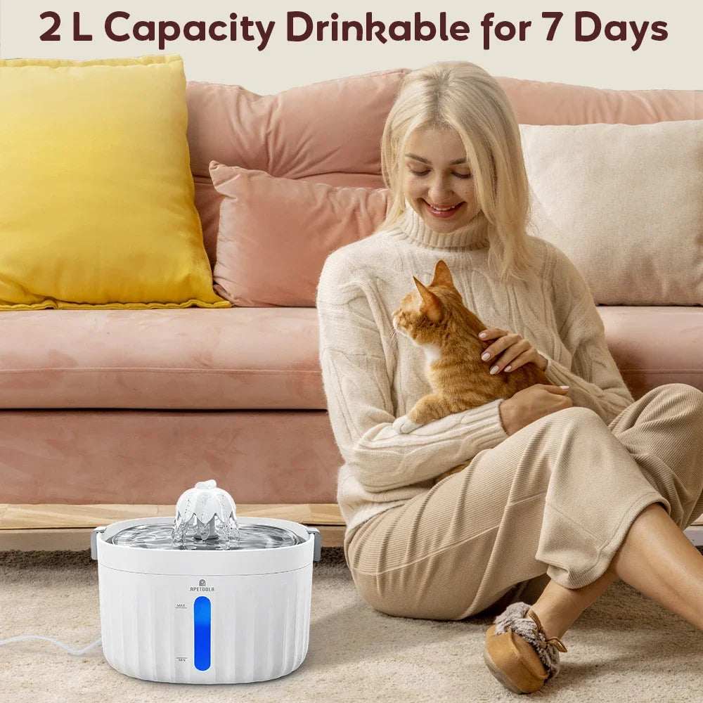 APETDOLA Cat Water Fountain Automatic Pet Dispenser FP10