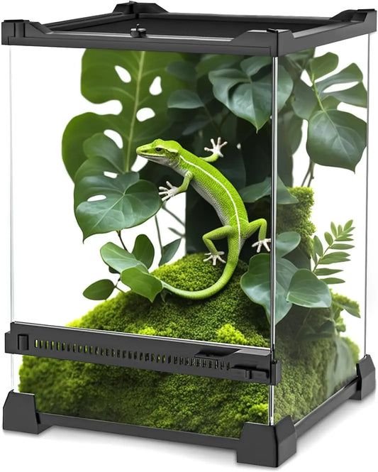 Large Reptile Kennel Tempered Glass Turtle Terrarium