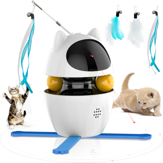 4-in-1 Cat Toys Indoor Electric Interactive Toys USB Rechargeable